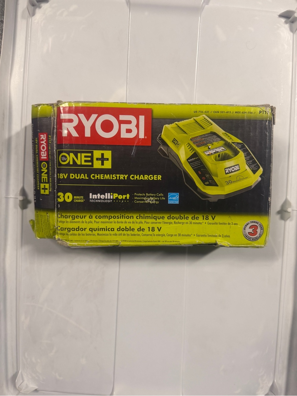 RYOBI ONE+ 18V Dual Chemistry Charger